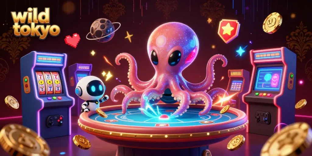 Experience thrilling gameplay at Wild Tokyo Casino with vibrant alien characters and dynamic gaming elements.